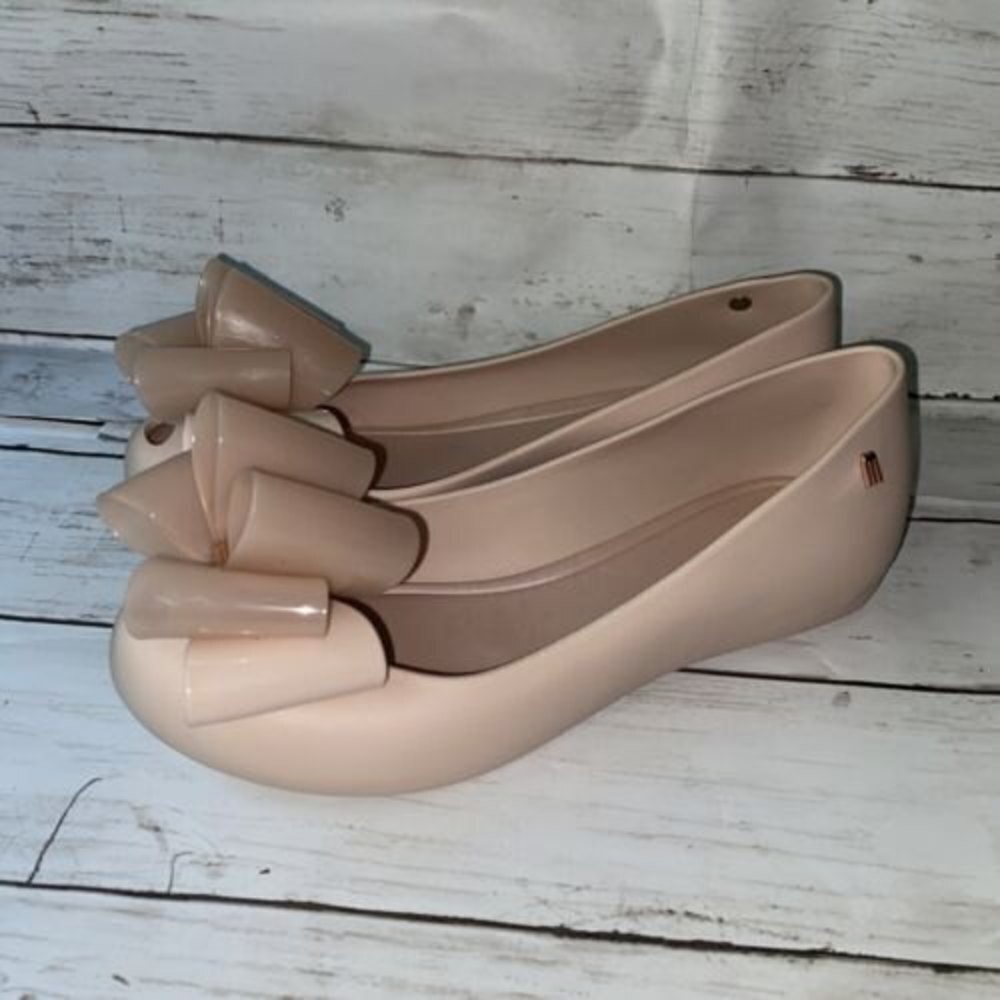 Melissa 'Ultragirl Sweet IX' Bow Flats Light Pink